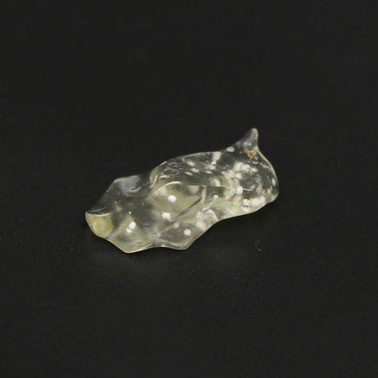 Natural Libyan Desert Glass Smooth Organic Shape Loose Gemstone, 13x26.5 mm, Libyan Glass Organic Shape Jewelry Making Gemstone, 1 Piece