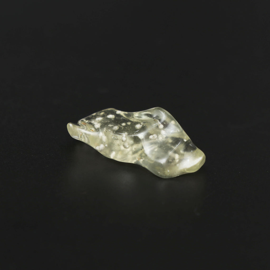 Natural Libyan Desert Glass Smooth Organic Shape Loose Gemstone, 13x26.5 mm, Libyan Glass Organic Shape Jewelry Making Gemstone, 1 Piece - National Facets, Gemstone Manufacturer, Natural Gemstones, Gemstone Beads
