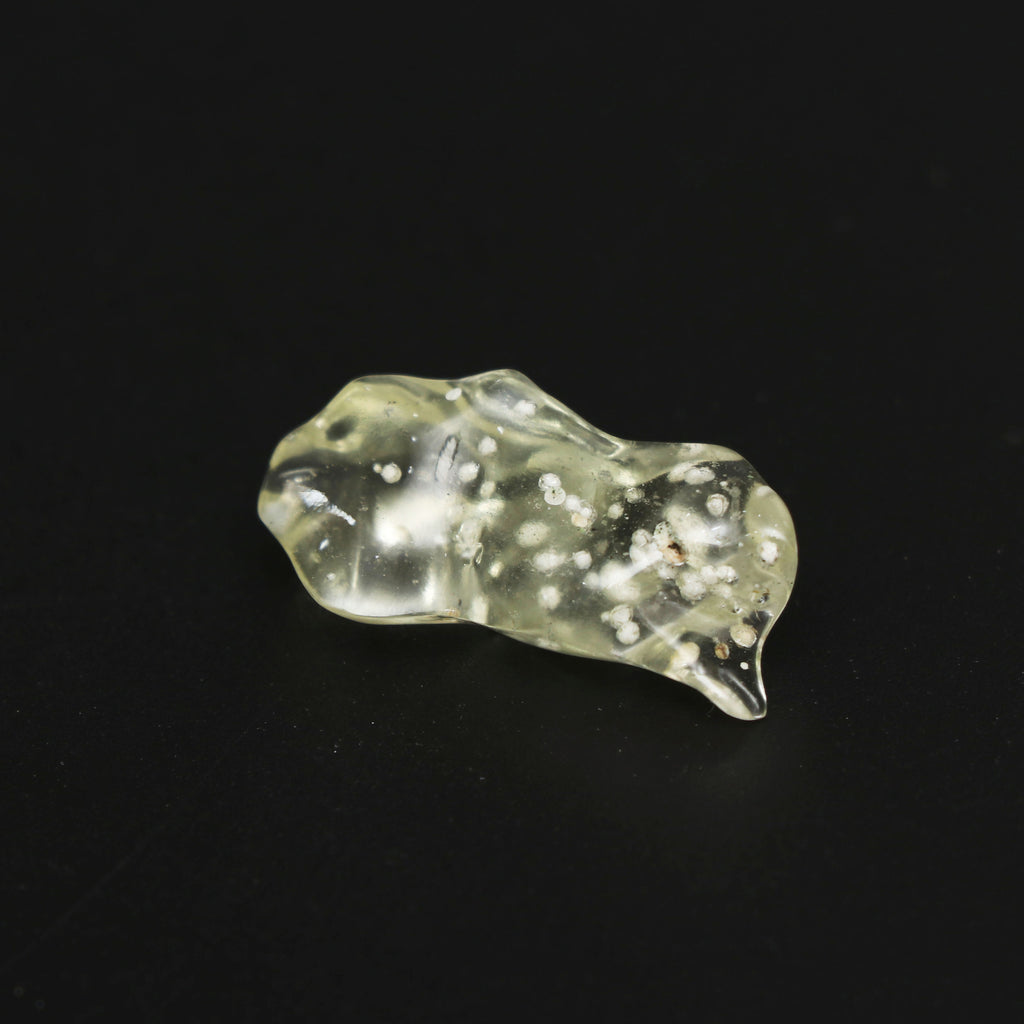 Natural Libyan Desert Glass Smooth Organic Shape Loose Gemstone, 13x26.5 mm, Libyan Glass Organic Shape Jewelry Making Gemstone, 1 Piece - National Facets, Gemstone Manufacturer, Natural Gemstones, Gemstone Beads