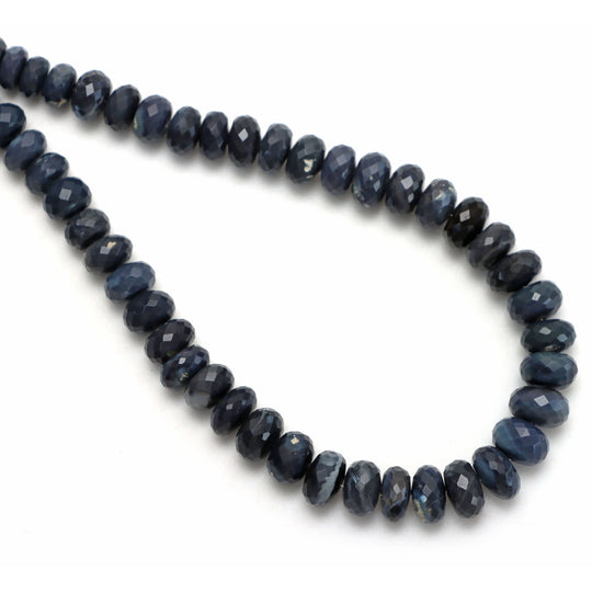 Australian Opal Faceted Rondelle Beads, 6.5 mm to 9 mm, Australian Opal Jewelry Making Beads, 18 Inches Full Strand, Price Per Strand