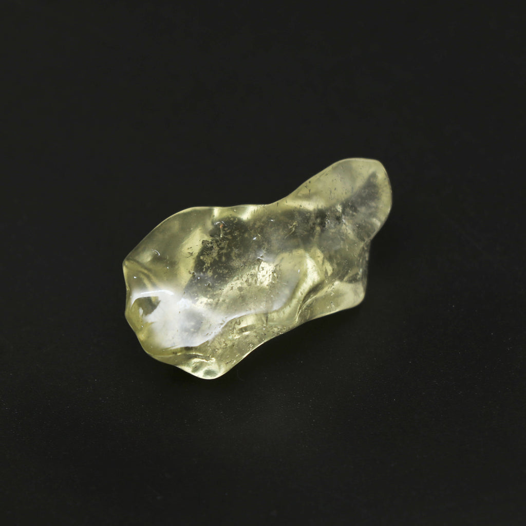 Natural Libyan Desert Glass Smooth Organic Shape Loose Gemstone, 17x31.5 mm, Libyan Glass Organic Shape Jewelry Making Gemstone, 1 Piece - National Facets, Gemstone Manufacturer, Natural Gemstones, Gemstone Beads