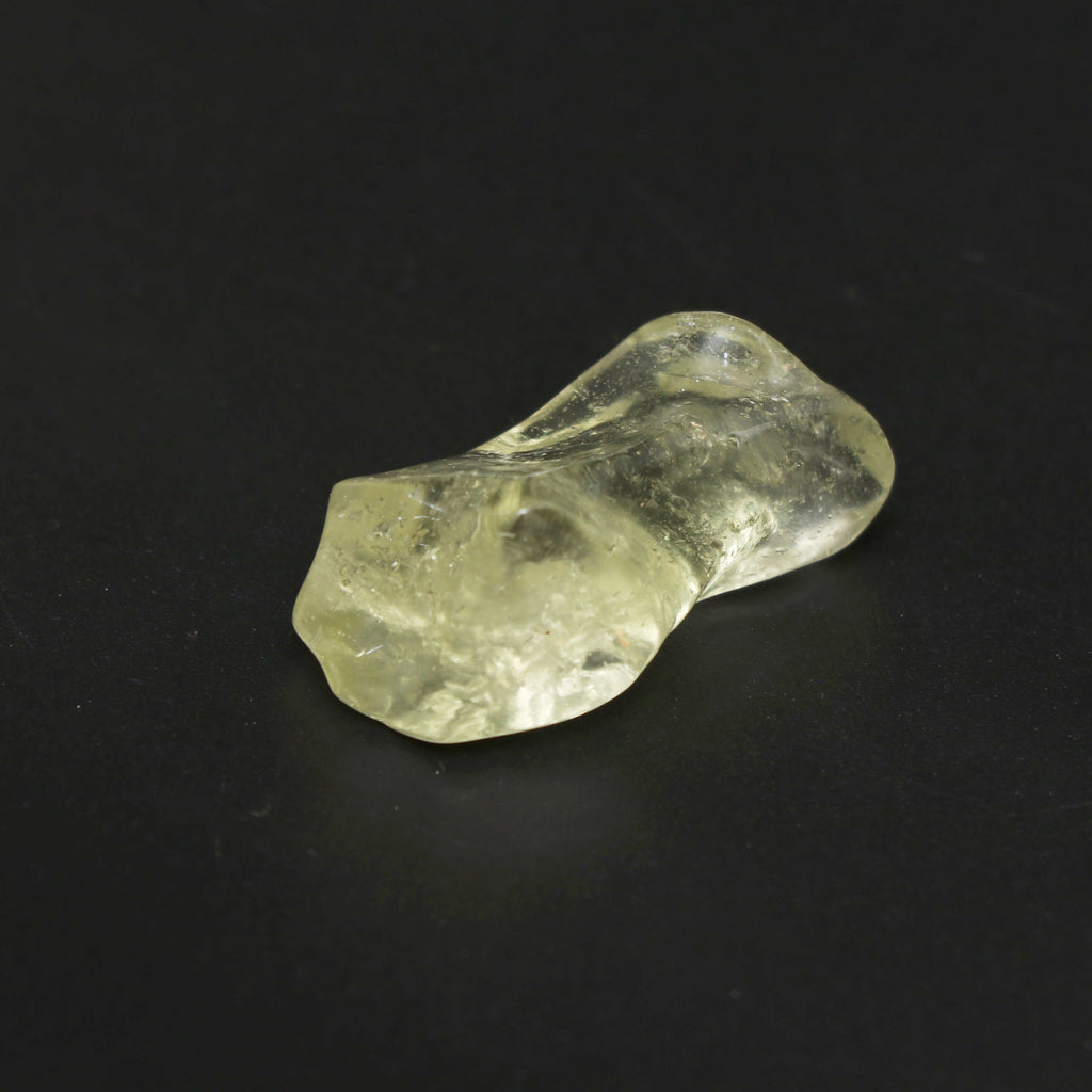 Natural Libyan Desert Glass Smooth Organic Shape Loose Gemstone, 17x31.5 mm, Libyan Glass Organic Shape Jewelry Making Gemstone, 1 Piece - National Facets, Gemstone Manufacturer, Natural Gemstones, Gemstone Beads