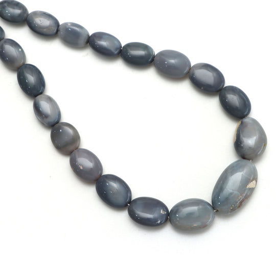 Australian Opal Smooth Tumble Beads, 8x10 mm to 13.5x22 mm, Australian Opal Jewelry Making Beads, 18 Inches Full Strand, Price Per Strand