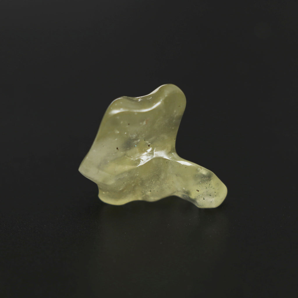 Natural Libyan Desert Glass Smooth Organic Shape Loose Gemstone, 19.5x26.5 mm, Libyan Glass Organic Shape Jewelry Making Gemstone, 1 Piece - National Facets, Gemstone Manufacturer, Natural Gemstones, Gemstone Beads