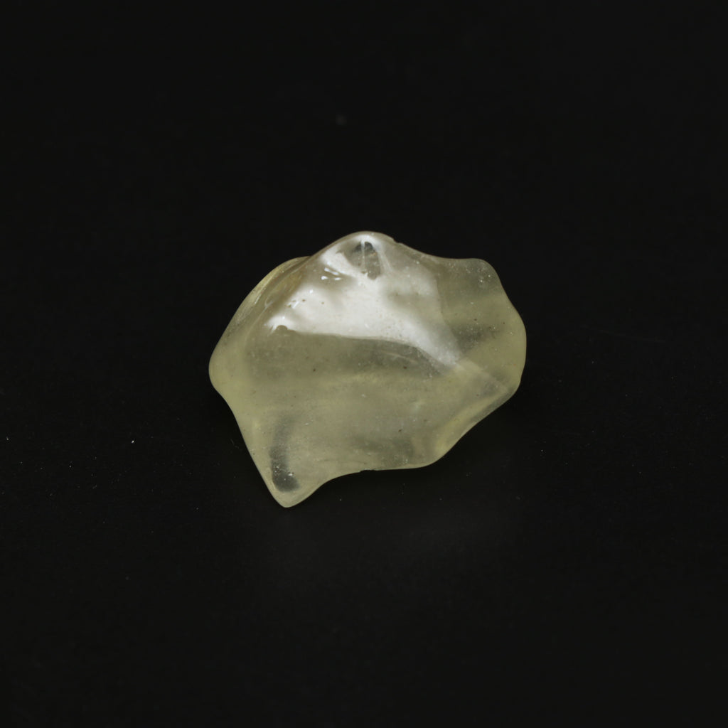 Natural Libyan Desert Glass Smooth Organic Shape Loose Gemstone, 17.5x24.5 mm, Libyan Glass Organic Shape Jewelry Making Gemstone, 1 Piece - National Facets, Gemstone Manufacturer, Natural Gemstones, Gemstone Beads