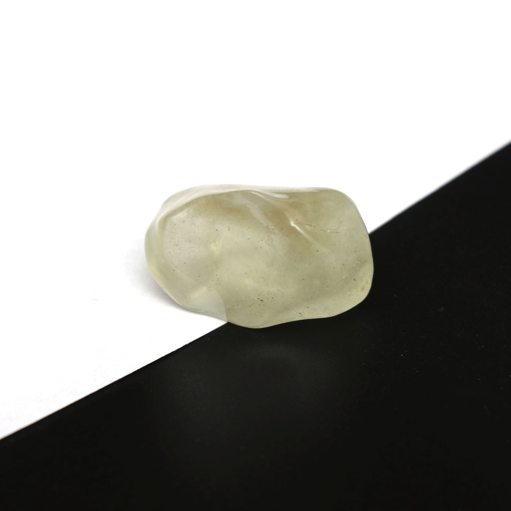 Natural Libyan Desert Glass Smooth Organic Shape Loose Gemstone, 17.5x24.5 mm, Libyan Glass Organic Shape Jewelry Making Gemstone, 1 Piece - National Facets, Gemstone Manufacturer, Natural Gemstones, Gemstone Beads