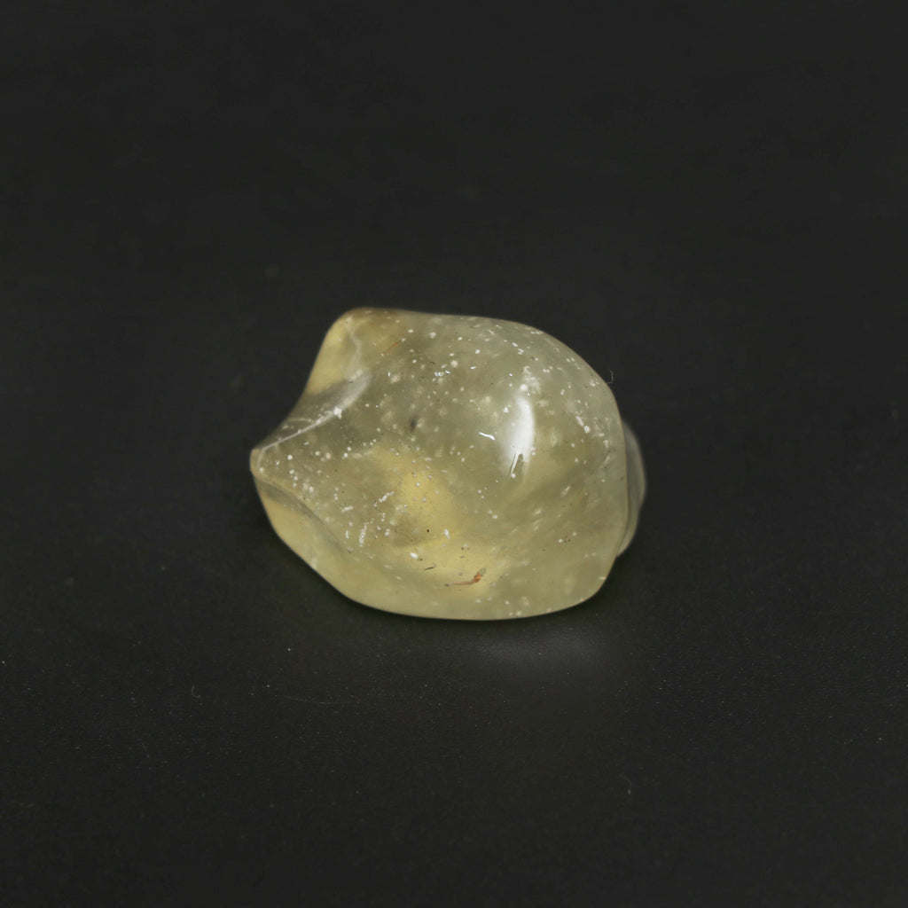 Natural Libyan Desert Glass Smooth Organic Shape Loose Gemstone, 21.5x24.5 mm, Libyan Glass Organic Shape Jewelry Making Gemstone, 1 Piece - National Facets, Gemstone Manufacturer, Natural Gemstones, Gemstone Beads