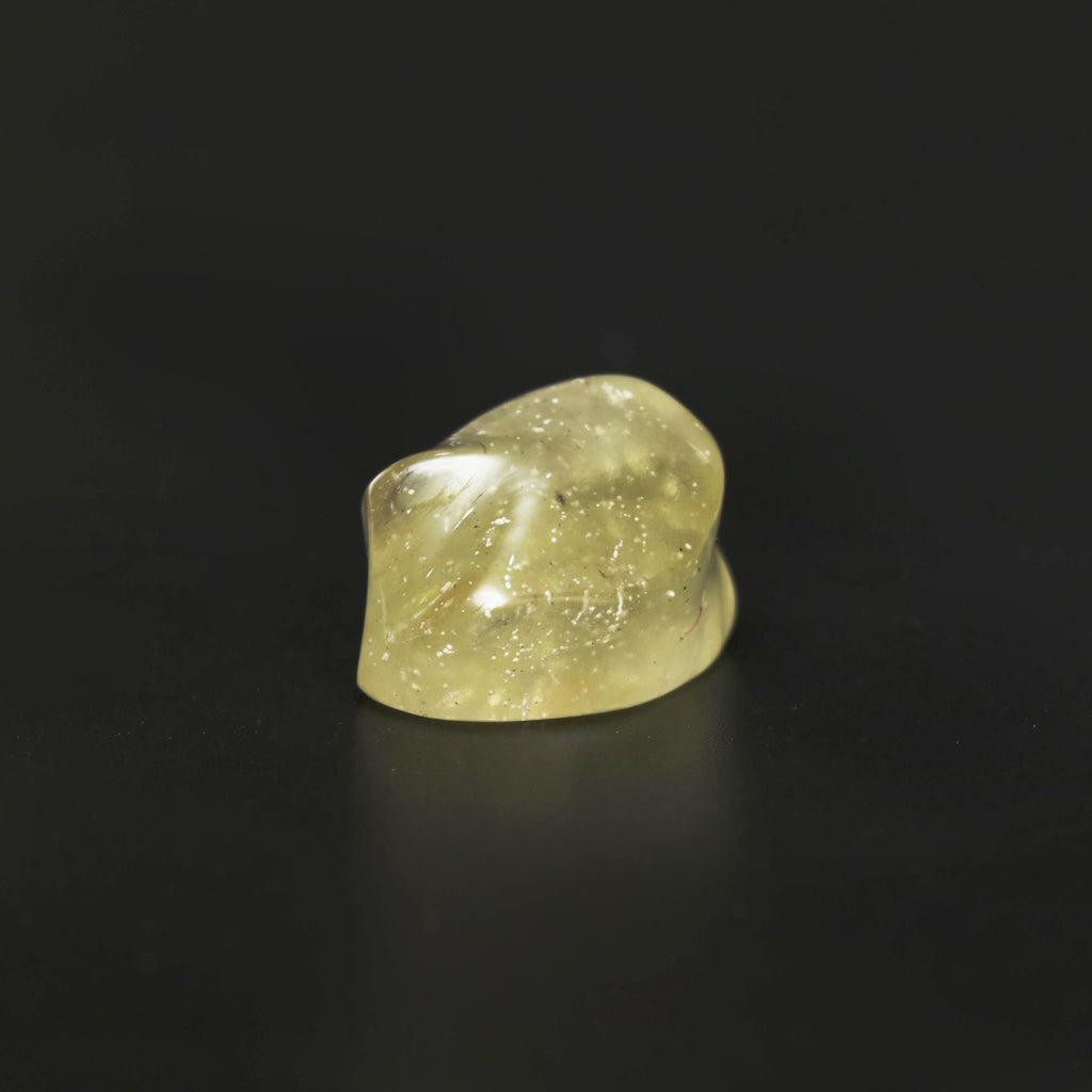 Natural Libyan Desert Glass Smooth Organic Shape Loose Gemstone, 21.5x24.5 mm, Libyan Glass Organic Shape Jewelry Making Gemstone, 1 Piece - National Facets, Gemstone Manufacturer, Natural Gemstones, Gemstone Beads