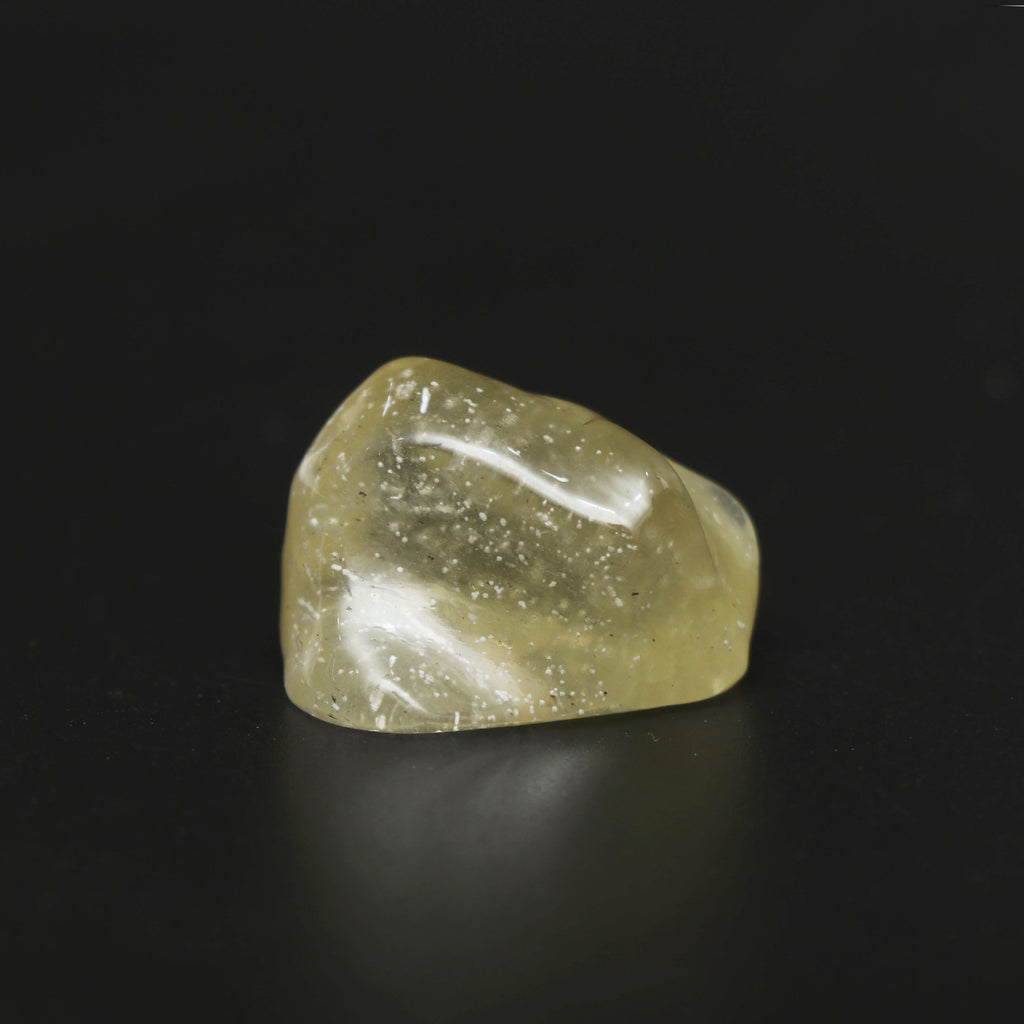 Natural Libyan Desert Glass Smooth Organic Shape Loose Gemstone, 21.5x24.5 mm, Libyan Glass Organic Shape Jewelry Making Gemstone, 1 Piece - National Facets, Gemstone Manufacturer, Natural Gemstones, Gemstone Beads
