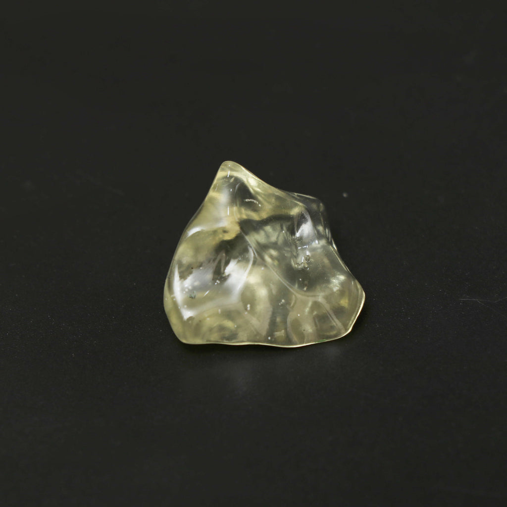 Natural Libyan Desert Glass Smooth Organic Shape Loose Gemstone, 19.5x21.5 mm, Libyan Glass Organic Shape Jewelry Making Gemstone, 1 Piece - National Facets, Gemstone Manufacturer, Natural Gemstones, Gemstone Beads