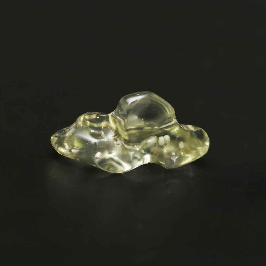 Natural Libyan Desert Glass Smooth Organic Shape Loose Gemstone, 16.5x28.5 mm, Libyan Glass Organic Shape Jewelry Making Gemstone, 1 Piece - National Facets, Gemstone Manufacturer, Natural Gemstones, Gemstone Beads