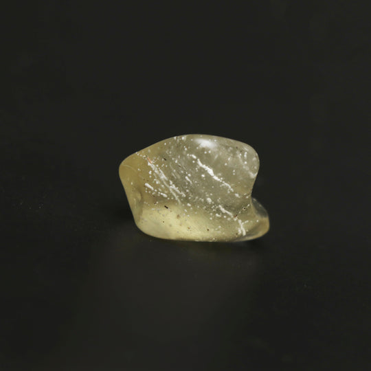 Natural Libyan Desert Glass Smooth Organic Shape Loose Gemstone, 19.5x23.5 mm, Libyan Glass Organic Shape Jewelry Making Gemstone, 1 Piece