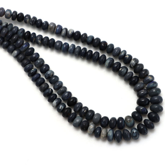 Australian Opal Smooth Rondelle Beads, 3.5 mm to 7 mm, Australian Opal Jewelry Making Beads, 18 Inches Strand, Price Per Strand