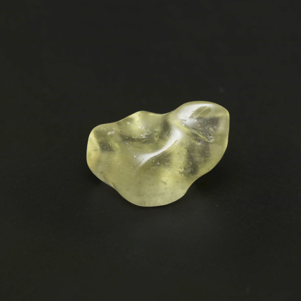 Natural Libyan Desert Glass Smooth Organic Shape Loose Gemstone, 18x27.5 mm, Libyan Glass Organic Shape Jewelry Making Gemstone, 1 Piece - National Facets, Gemstone Manufacturer, Natural Gemstones, Gemstone Beads