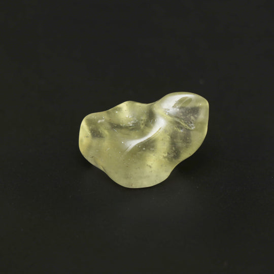 Natural Libyan Desert Glass Smooth Organic Shape Loose Gemstone, 18x27.5 mm, Libyan Glass Organic Shape Jewelry Making Gemstone, 1 Piece