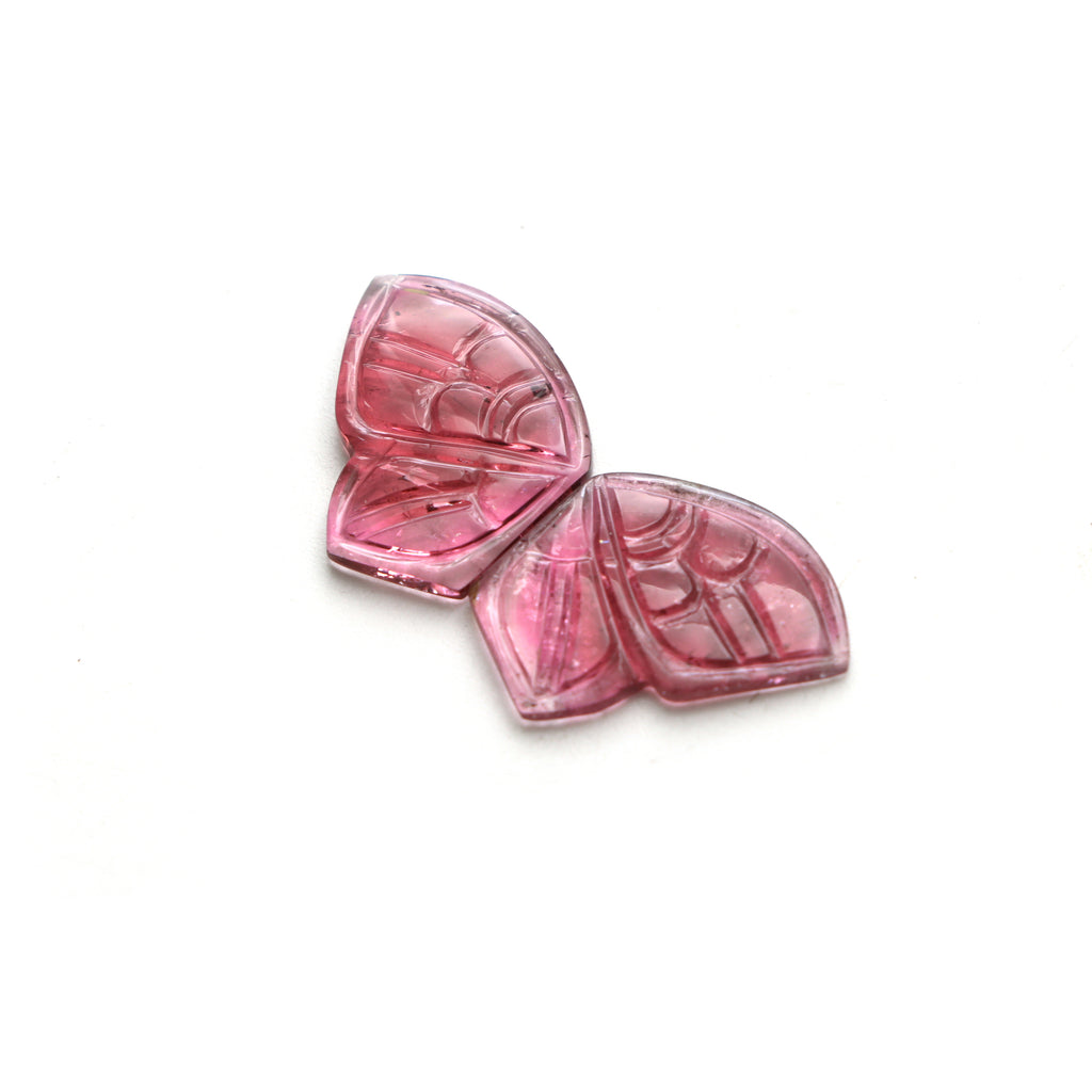  Tourmaline Wings Carving Loose Gemstone