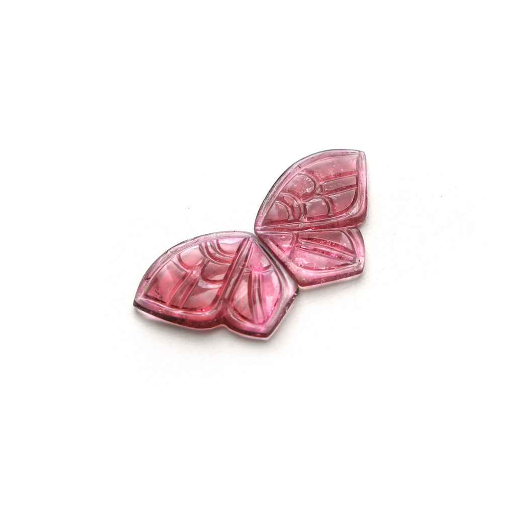  Tourmaline Wings Carving Loose Gemstone