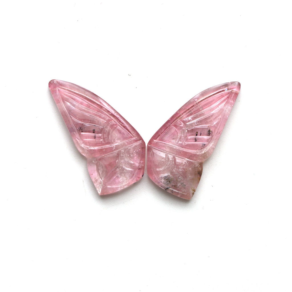 Tourmaline Wings Carving Loose Gemstone
