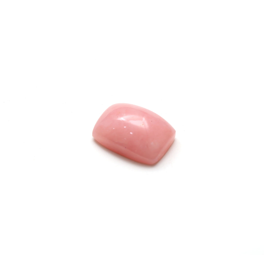 Natural Pink Opal Smooth Rectangle Cabochon Loose Gemstone, 13x18 mm, Opal Jewelry Making Gemstone, 1 Piece - National Facets, Gemstone Manufacturer, Natural Gemstones, Gemstone Beads