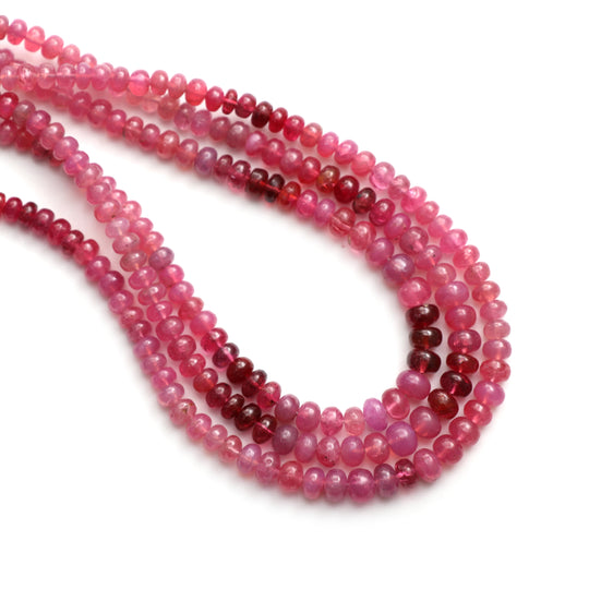 Natural Multi Spinel Smooth Rondelle Beads, 3 mm to 5.5 mm, Spinel Jewelry, 18 Inches Full Strand, Price Per Strand