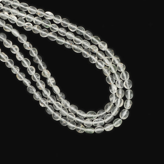 ハイアライト オパール スムース タンブル ビーズ、2x3 mm ～ 5x5 mm、ハイアライト オパール ジュエリー メイキング ビーズ、18 インチ フル ストランド、1 ストランドあたりの価格