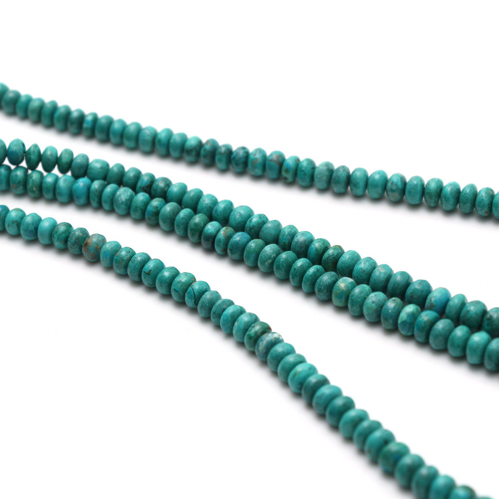 Chrysocolla Smooth Rondelle Beads, 4.5mm to 8.5 mm, Chrysocolla Rondelle Jewelry Making Beads, 18 Inch Strand, Price Per Strands - National Facets, Gemstone Manufacturer, Natural Gemstones, Gemstone Beads, Gemstone Carvings