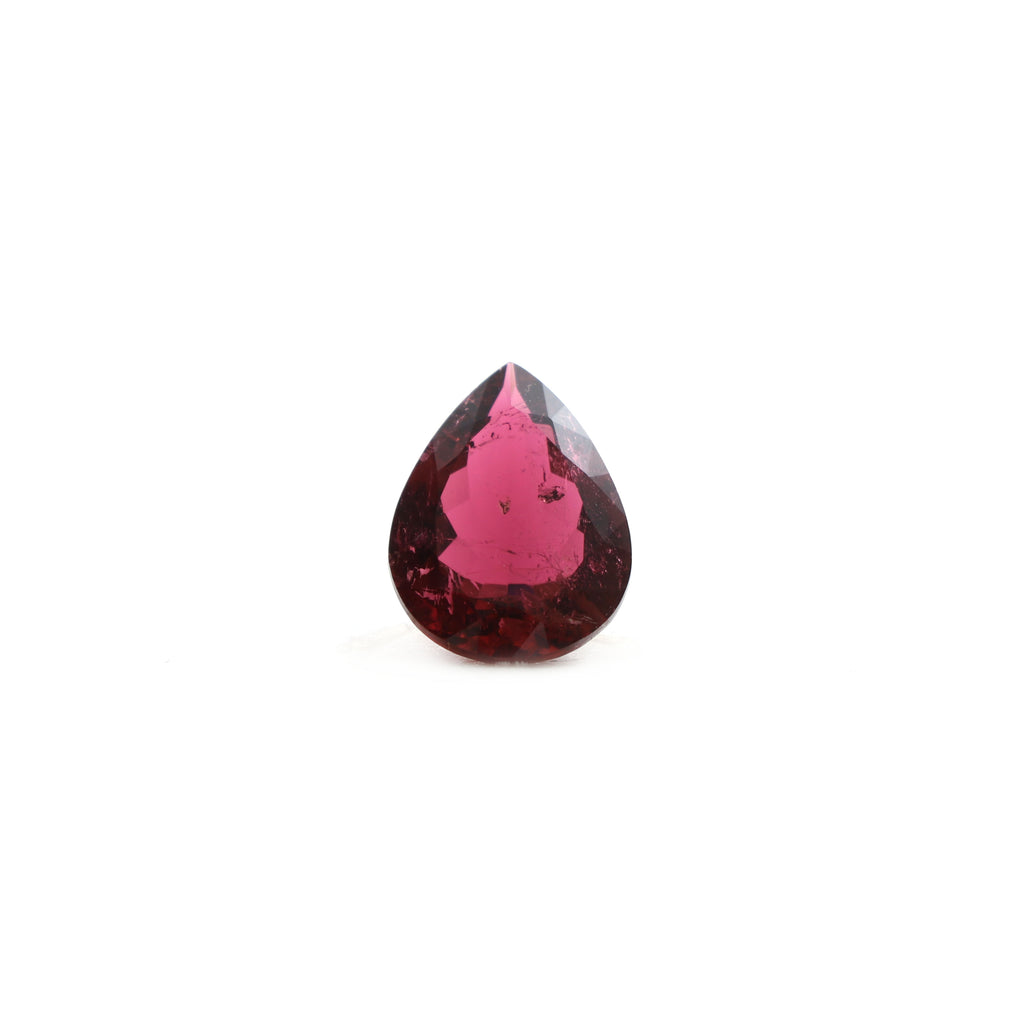 Natural Rubellite Faceted Pear Loose Gemstone, 12x16 mm, Rubellite Jewelry Handmade Gift For Women, 1 Piece - National Facets, Gemstone Manufacturer, Natural Gemstones, Gemstone Beads