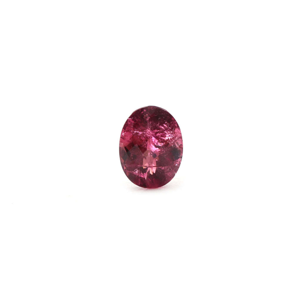 Natural Rubellite Faceted Oval Loose Gemstone, 7x9 mm, Rubellite Jewelry Handmade Gift For Women, 1 Piece - National Facets, Gemstone Manufacturer, Natural Gemstones, Gemstone Beads
