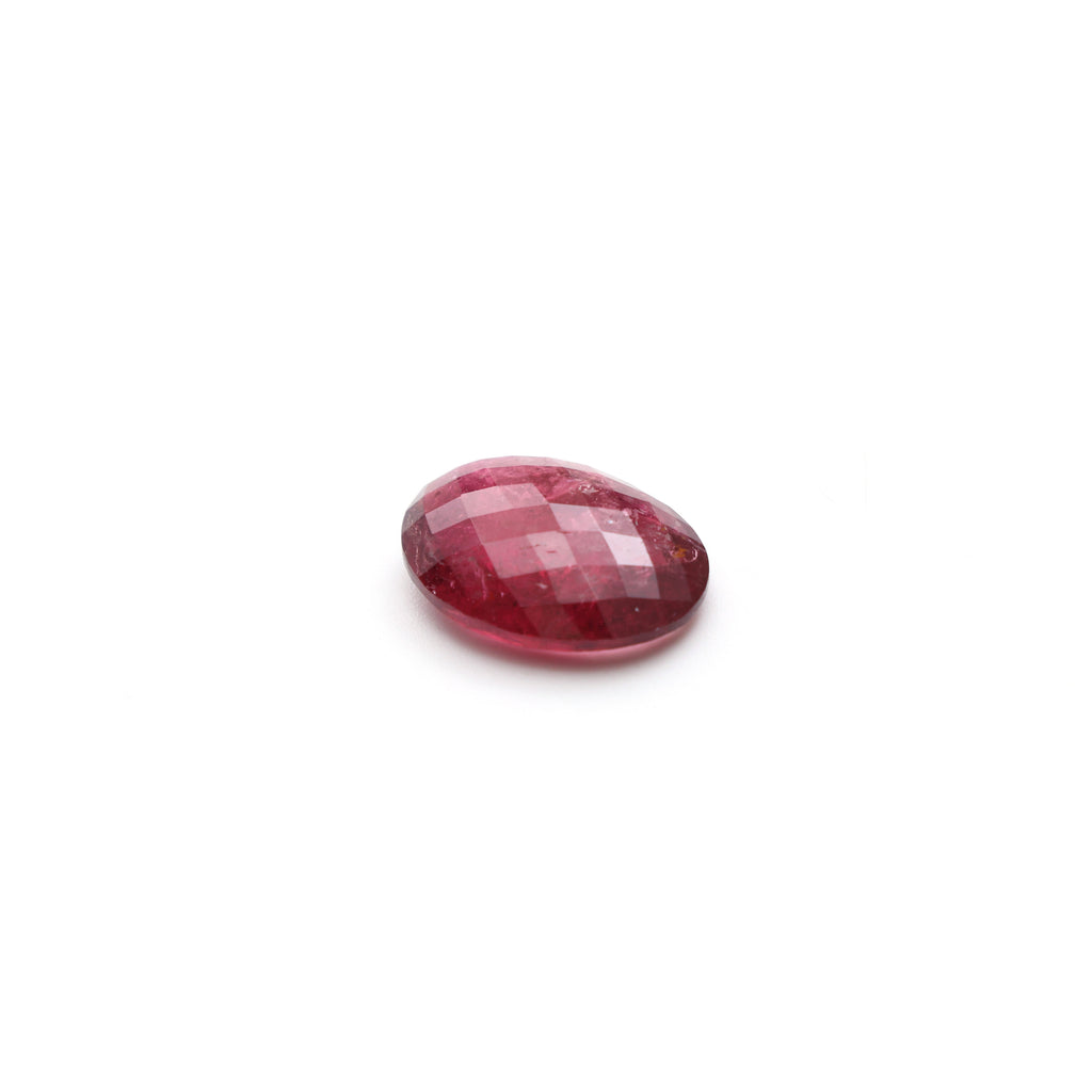 Natural Rubellite Faceted Oval Loose Gemstone, 12x16 mm, Rubellite Jewelry Handmade Gift For Women, 1 Piece - National Facets, Gemstone Manufacturer, Natural Gemstones, Gemstone Beads