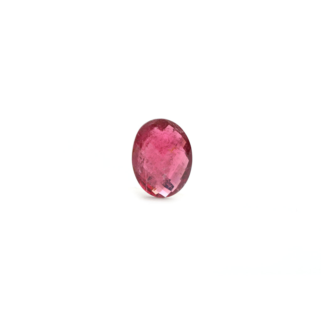 Natural Rubellite Faceted Oval Loose Gemstone, 12x16 mm, Rubellite Jewelry Handmade Gift For Women, 1 Piece - National Facets, Gemstone Manufacturer, Natural Gemstones, Gemstone Beads