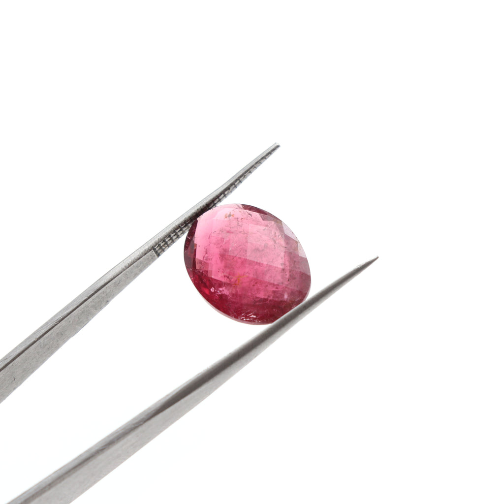 Natural Rubellite Faceted Oval Loose Gemstone, 12x16 mm, Rubellite Jewelry Handmade Gift For Women, 1 Piece - National Facets, Gemstone Manufacturer, Natural Gemstones, Gemstone Beads