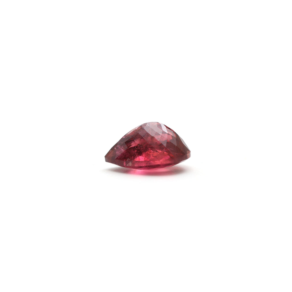 Natural Rubellite Faceted Pear Loose Gemstone, 11x15 mm, Rubellite Jewelry Handmade Gift For Women, 1 Piece - National Facets, Gemstone Manufacturer, Natural Gemstones, Gemstone Beads