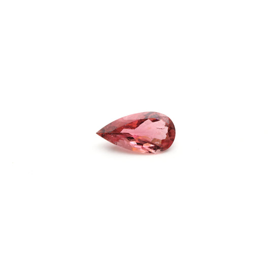 Natural Rubellite Faceted Pear Loose Gemstone, 9x17 mm, Rubellite , 1 Piece