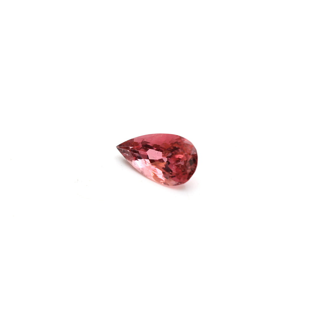 Natural Rubellite Faceted Pear Loose Gemstone, 9x17 mm, Rubellite Jewelry Handmade Gift For Women, 1 Piece - National Facets, Gemstone Manufacturer, Natural Gemstones, Gemstone Beads