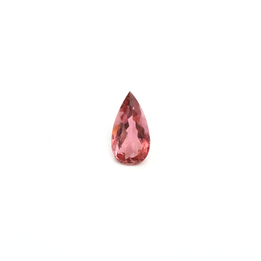 Natural Rubellite Faceted Pear Loose Gemstone, 9x17 mm, Rubellite Jewelry Handmade Gift For Women, 1 Piece - National Facets, Gemstone Manufacturer, Natural Gemstones, Gemstone Beads