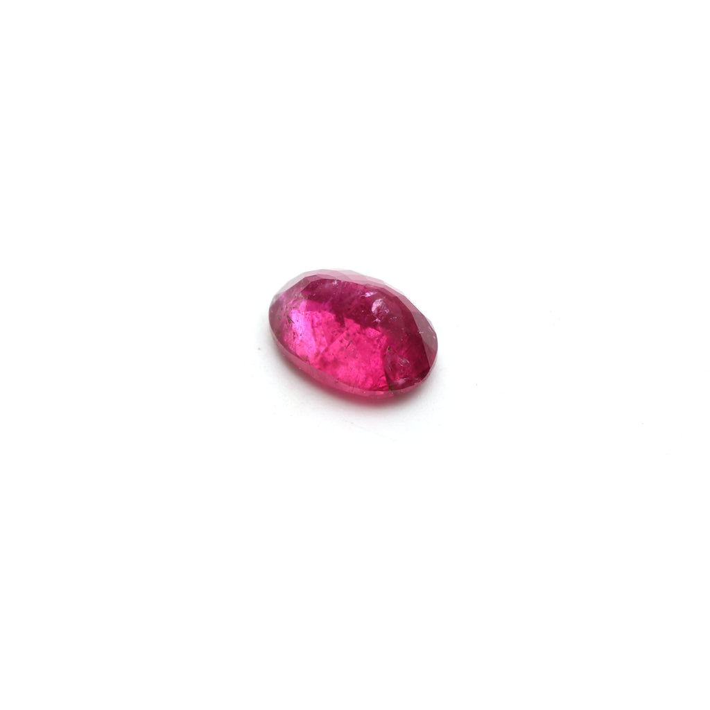 Rubellite Tourmaline Faceted Oval Gemstone, Rubellite Tourmaline Loose Gemstone, 8x11 mm, Tourmaline Jewelry Making Gemstone, 1 Piece - National Facets, Gemstone Manufacturer, Natural Gemstones, Gemstone Beads
