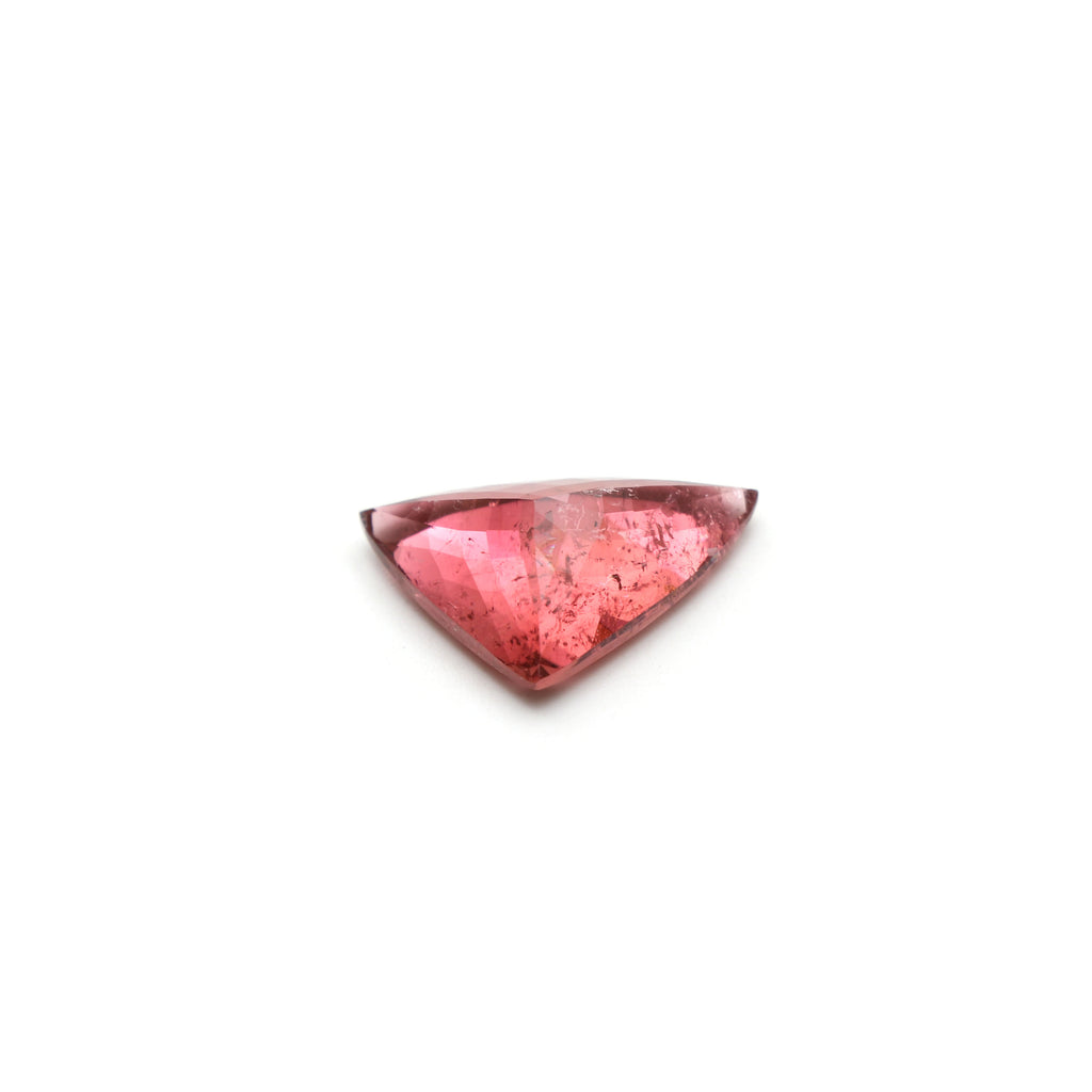 Rubellite Tourmaline Faceted Trillion Shape Gemstone, Rubellite Loose Gemstone, 15.5x22 mm, Tourmaline Jewelry Making Gemstone, 1 Piece - National Facets, Gemstone Manufacturer, Natural Gemstones, Gemstone Beads