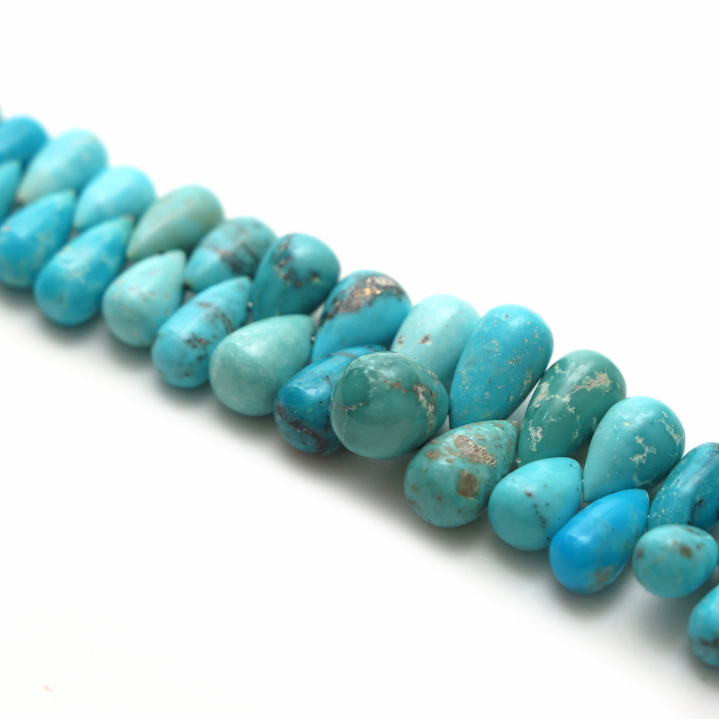 Turquoise Smooth Drop Beads
