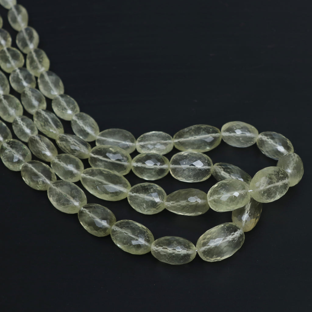Libyan Desert Glass Faceted Tumble Beads, 9x12 mm to 14.5x18.5 mm, Libyan Desert Jewelry Handmade Gift for Women, Price Per Strand - National Facets, Gemstone Manufacturer, Natural Gemstones, Gemstone Beads, Gemstone Carvings