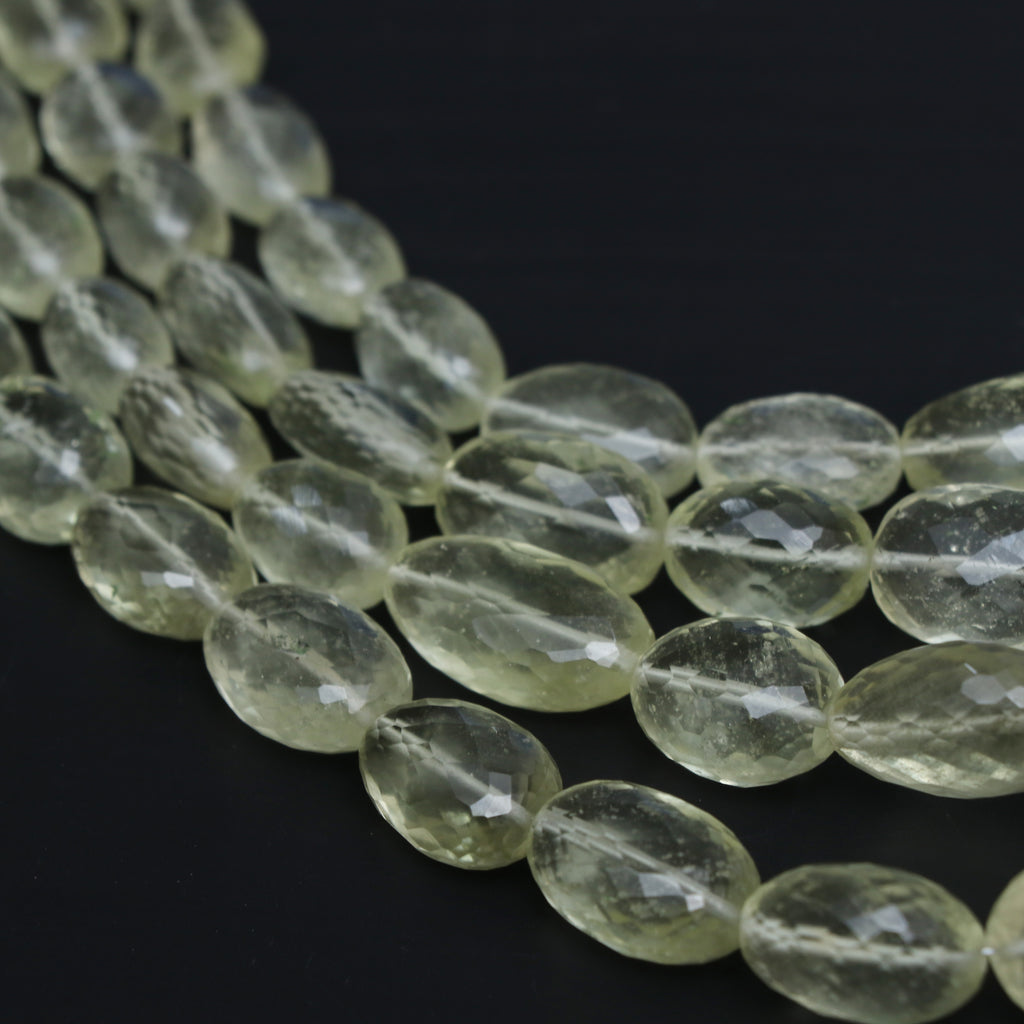 Libyan Desert Glass Faceted Tumble Beads, 9x12 mm to 14.5x18.5 mm, Libyan Desert Jewelry Handmade Gift for Women, Price Per Strand - National Facets, Gemstone Manufacturer, Natural Gemstones, Gemstone Beads, Gemstone Carvings
