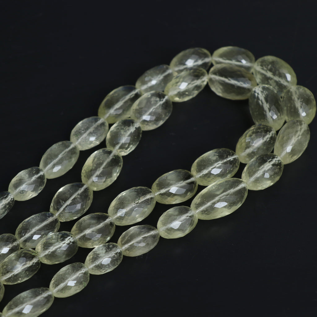 Libyan Desert Glass Faceted Tumble Beads, 9x12 mm to 14.5x18.5 mm, Libyan Desert Jewelry Handmade Gift for Women, Price Per Strand - National Facets, Gemstone Manufacturer, Natural Gemstones, Gemstone Beads, Gemstone Carvings