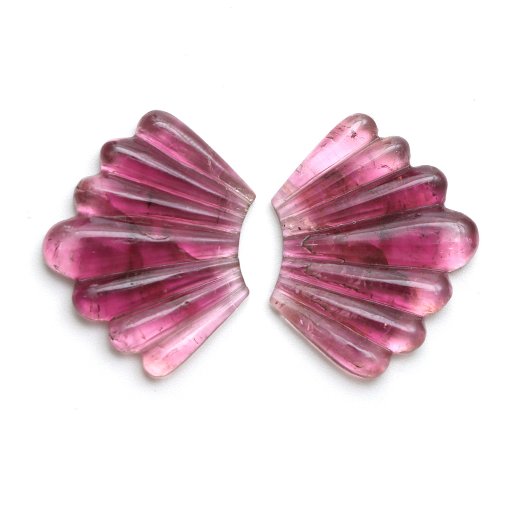 Tourmaline Wings Carving Loose Gemstone