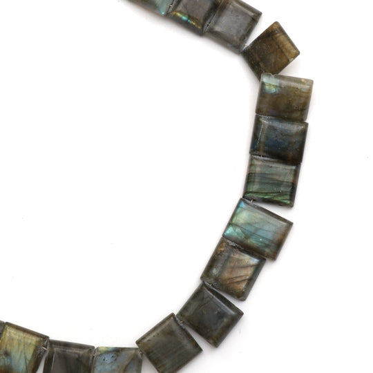 Labradorite Smooth Cushion Beads, 11x11mm To 10.5x14.5mm, Labradorite Jewelry Making Beads, 22 Inches Full Strand, Price Per Strand