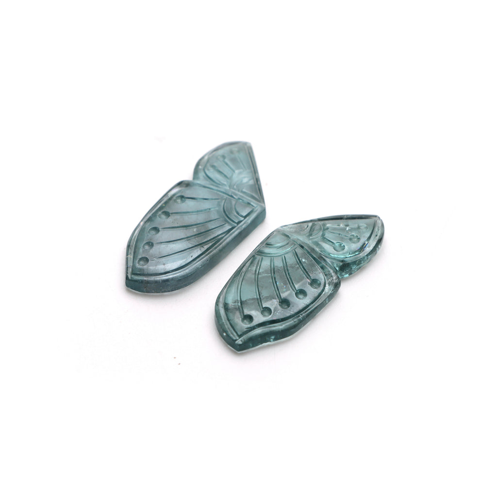 Tourmaline Wings Carving Loose Gemstone