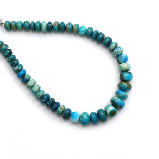 Natural Opalina Smooth Rondelle Beads, 6 mm to 9 mm, Opalina Jewelry Handmade , 8 Inches Full Strand, Price Per Strand