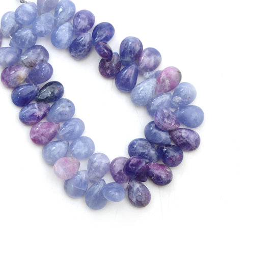 Hackmanite Smooth Pear Beads, 8.5x11 mm To 10x14 mm, Hackmanite Jewelry Making Beads, 8 Inches Full Strand, Price Per Strand