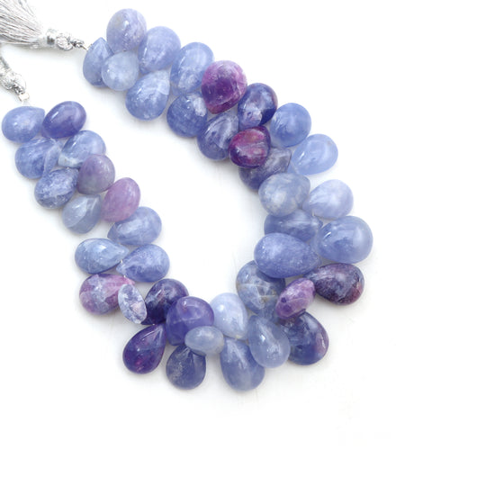 Hackmanite Smooth Pear Beads, 9.5x12 mm To 12x17 mm, Hackmanite Jewelry Making Beads, 8 Inches Full Strand, Price Per Strand