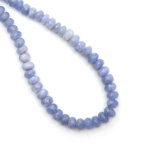 Hackmanite Faceted Rondelle Beads, 5 mm To 7.5 mm, Hackmanite Jewelry Making Beads, 18 Inches Full Strand, Price Per Strand