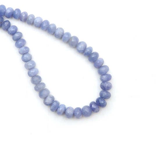 Hackmanite Faceted Rondelle Beads, 8 mm To 9 mm, Hackmanite Jewelry Making Beads, 18 Inches Full Strand, Price Per Strand