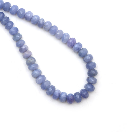 Hackmanite Faceted Rondelle Beads, 7 mm To 9 mm, Hackmanite Jewelry Making Beads, 18 Inches Full Strand, Price Per Strand